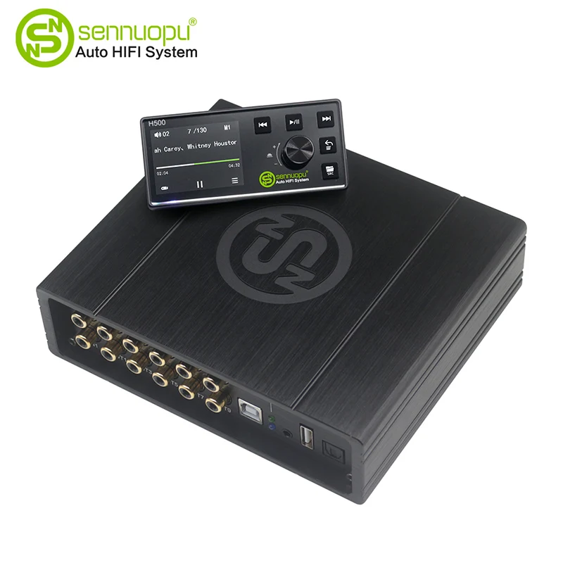 CAR Audio 8 CH amplifier na may 10 CH DSP processor